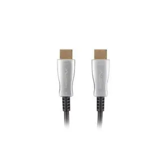 Aktywny kabel optyczny LANBERG High Speed z Ethernet 2.0, 4K@60Hz, M/M, długość 30 m, czarny, pozłacane złącza
