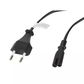 LANBERG CEE 7/16 do IEC 320 C7 EURO (RADIO) POWER CORD 3M czarny