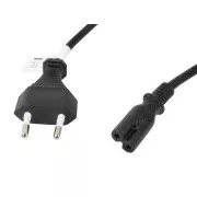 LANBERG CEE 7/16 do IEC 320 C7 EURO (RADIO) POWER CORD 3M VDE czarny