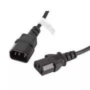 Kabel LANBERG IEC 320 C13 do C14 1.8M czarny