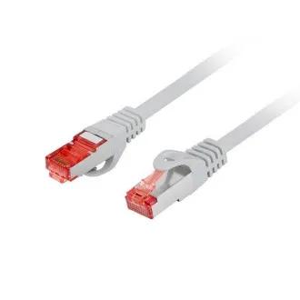 LANBERG Kabel krosowy CAT 6 S-FTP, AWG 26/7, LSZH, miedź, szary, 0,25m
