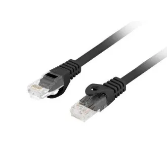 LANBERG Kabel krosowy CAT.6 UTP LSZH CU 1M czarny Fluke Passed