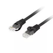 LANBERG Kabel krosowy CAT.6 UTP LSZH CU 5M czarny Fluke Passed