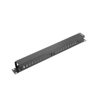 LANBERG 19" PANEL ZARZĄDZANIA KABLAMI TYPU A 1U CZARNY
