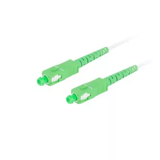 LANBERG patchcord optyczny SM SC/APC-SC/APC simplex 35m LSZH G657B3 średnica 3mm, kolor biały LANBERG patchcord optyczny SM SC/APC-SC/APC simplex 35m LSZH G657B3 średnica 3mm, kolor biały