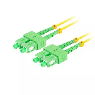 LANBERG patchcord optyczny SM SC/APC-SC/APC duplex 2m LSZH G657A1 średnica 3mm, kolor żółty LANBERG patchcord optyczny SM SC/APC-SC/APC duplex 2m LSZH G657A1 średnica 3mm, kolor żółty