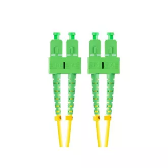 LANBERG patchcord optyczny SM SC/APC-SC/APC duplex 2m LSZH G657A1 średnica 3mm, kolor żółty LANBERG patchcord optyczny SM SC/APC-SC/APC duplex 2m LSZH G657A1 średnica 3mm, kolor żółty