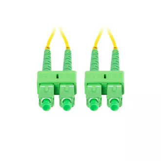 LANBERG patchcord optyczny SM SC/APC-SC/APC duplex 2m LSZH G657A1 średnica 3mm, kolor żółty LANBERG patchcord optyczny SM SC/APC-SC/APC duplex 2m LSZH G657A1 średnica 3mm, kolor żółty