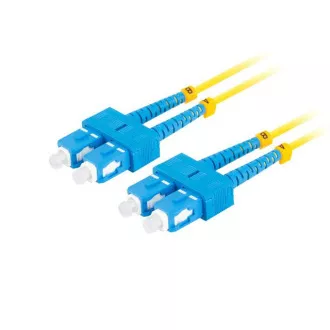 LANBERG patchcord optyczny SM SC/UPC-SC/UPC duplex 2m LSZH G657A1 średnica 3mm, kolor żółty LANBERG patchcord optyczny SM SC/UPC-SC/UPC duplex 2m LSZH G657A1 średnica 3mm, kolor żółty