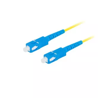 LANBERG patchcord optyczny SM SC/UPC-SC/UPC simplex 2m LSZH G657A1 średnica 3mm, kolor żółty