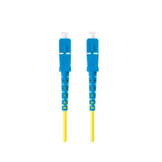 LANBERG patchcord optyczny SM SC/UPC-SC/UPC simplex 2m LSZH G657A1 średnica 3mm, kolor żółty