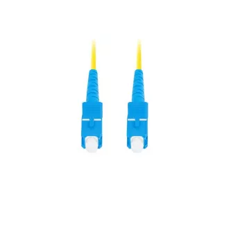 LANBERG patchcord optyczny SM SC/UPC-SC/UPC simplex 2m LSZH G657A1 średnica 3mm, kolor żółty