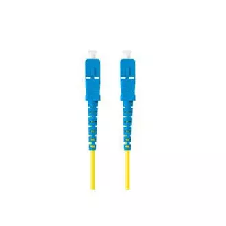 LANBERG patchcord optyczny SM SC/UPC-SC/UPC simplex 2m LSZH G657A1 średnica 3mm, kolor żółty