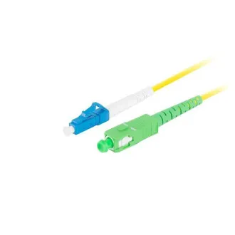 LANBERG patchcord optyczny SM LC/UPC-SC/APC simplex 2m LSZH G657A1 średnica 3mm, kolor żółty LANBERG patchcord optyczny SM LC/UPC-SC/APC simplex 2m LSZH G657A1 średnica 3mm, kolor żółty