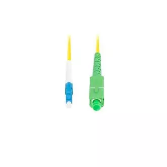 LANBERG patchcord optyczny SM LC/UPC-SC/APC simplex 5m LSZH G657A1 średnica 3mm, kolor żółty