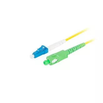LANBERG patchcord optyczny SM LC/UPC-SC/APC simplex 3m LSZH G657A1 średnica 3mm, kolor żółty