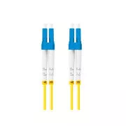 LANBERG patchcord optyczny SM LC/UPC-LC/UPC duplex 3m LSZH G657A1 średnica 3mm, kolor żółty