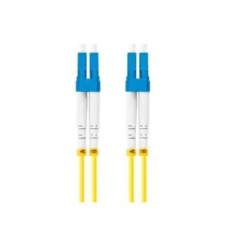 LANBERG patchcord optyczny SM LC/UPC-LC/UPC duplex 3m LSZH G657A1 średnica 3mm, kolor żółty LANBERG patchcord optyczny SM LC/UPC-LC/UPC duplex 3m LSZH G657A1 średnica 3mm, kolor żółty
