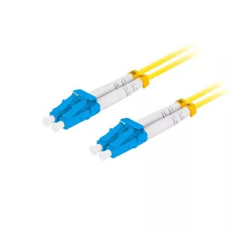 LANBERG patchcord optyczny SM LC/UPC-LC/UPC duplex 3m LSZH G657A1 średnica 3mm, kolor żółty LANBERG patchcord optyczny SM LC/UPC-LC/UPC duplex 3m LSZH G657A1 średnica 3mm, kolor żółty