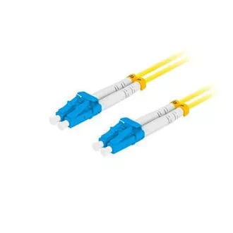 LANBERG patchcord optyczny SM LC/UPC-LC/UPC duplex 3m LSZH G657A1 średnica 3mm, kolor żółty LANBERG patchcord optyczny SM LC/UPC-LC/UPC duplex 3m LSZH G657A1 średnica 3mm, kolor żółty