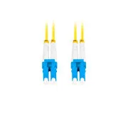 LANBERG patchcord optyczny SM LC/UPC-LC/UPC duplex 5m LSZH G657A1 średnica 3mm, kolor żółty