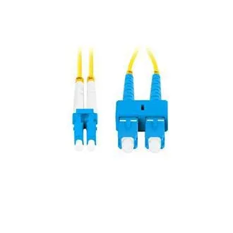 LANBERG patchcord optyczny SM SC/UPC-LC/UPC duplex 2m LSZH G657A1 średnica 3mm, kolor żółty