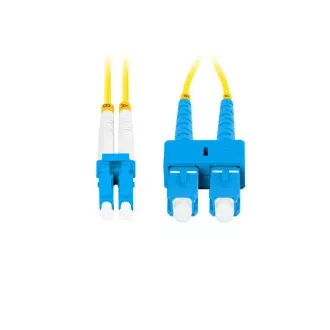 LANBERG patchcord optyczny SM SC/UPC-LC/UPC duplex 5m LSZH G657A1 średnica 3mm, kolor żółty LANBERG patchcord optyczny SM SC/UPC-LC/UPC duplex 5m LSZH G657A1 średnica 3mm, kolor żółty