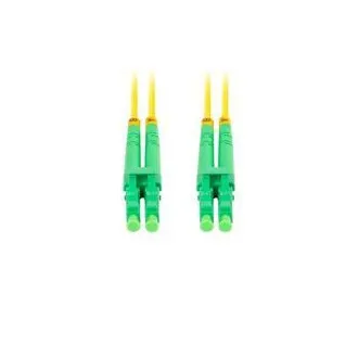 LANBERG patchcord optyczny SM LC/APC-LC/APC duplex 2m LSZH G657A1 średnica 3mm, kolor żółty