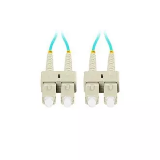 LANBERG patchcord optyczny MM SC/UPC-SC/UPC duplex 3m LSZH OM3 50/125 średnica 3mm, kolor cyjan LANBERG patchcord optyczny MM SC/UPC-SC/UPC duplex 3m LSZH OM3 50/125 średnica 3mm, kolor cyjan