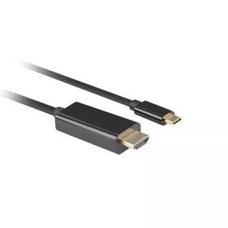 Kabel Lanberg USB-C(M)->HDMI(M) 1m 4K 60Hz czarny