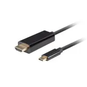 Kabel Lanberg USB-C(M)->HDMI(M) 3m 4K 60Hz czarny