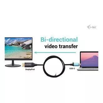 I-tec Adapter kabla USB-C DisplayPort dwukierunkowy 8K/30Hz 150cm