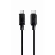 Kabel GEMBIRD CABLEXPERT USB PD (Power Delivery), 100 W, kabel typu C do typu C (CM/CM), 1,5 m, dane i zasilanie, czarny