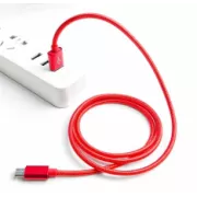 Kabel Crono USB 2.0/ USB A męski - microUSB męski, 1,0 m, czerwony premium