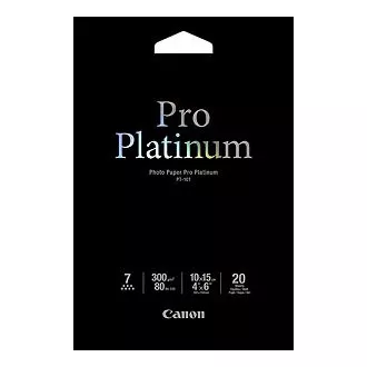 Papier fotograficzny Canon PT-101 - 10x15cm (4x6 cali) - 300g/m2 - 20 arkuszy - błyszczący