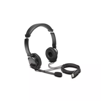 Słuchawki Hi-Fi KENSINGTON USB z mikrofonem i regulacją głośności Słuchawki Hi-Fi KENSINGTON USB z mikrofonem i regulacją głośności