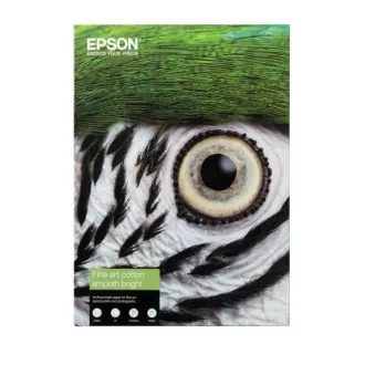 Papier EPSON A4 - 300 g/m2 - 25 arkuszy - Fine Art Cotton Smooth Bright Papier EPSON A4 - 300 g/m2 - 25 arkuszy - Fine Art Cotton Smooth Bright