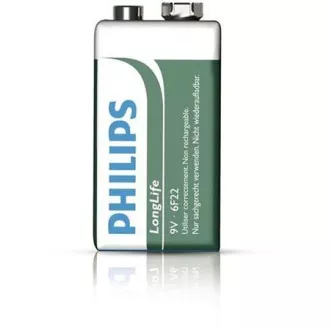 Bateria cynkowo-chlorkowa Philips 9V LongLife - 1 szt.