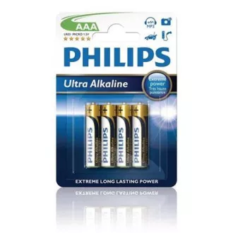 Baterie Philips AAA ExtremeLife , alkaliczne - 4 szt.