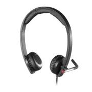 Zestaw słuchawkowy Logitech USB H650e Stereo - czarny