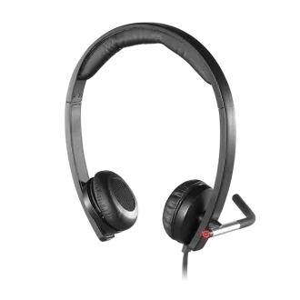 Zestaw słuchawkowy Logitech USB H650e Stereo - czarny