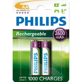 Akumulatory Philips AA 2600 mAh, NiMH - 2 szt.