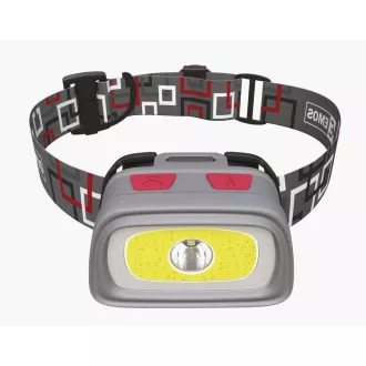 Latarka czołowa Emos LED P3531, 330 lm, 65 m, 1x CREE   1x COB   czerwona tylna dioda LED, 3x AAA  CR2032