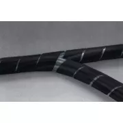 Nedis SWB KS-10BLACK - Zarządzanie kablami | Obudowa spiralna | 10 m | Maks. grubość kabla 60 mm | PVC | Czarny
