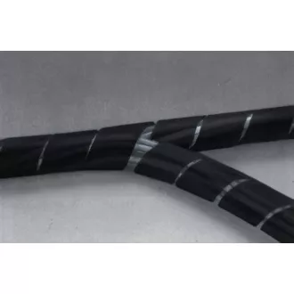 Nedis SWB KS-10BLACK - Zarządzanie kablami | Obudowa spiralna | 10 m | Maks. grubość kabla 60 mm | PVC | Czarny