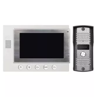 Wideotelefon Emos EM-07HD, kolorowy 7" LCD kamera z 1 przyciskiem, biały Wideotelefon Emos EM-07HD, kolorowy 7" LCD kamera z 1 przyciskiem, biały