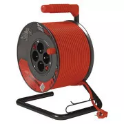 Przedłużacz bębnowy Emos - 4 gniazda, 50 m, 1,5 mm, PVC, IP20