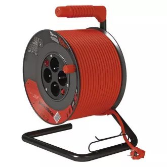 Przedłużacz bębnowy Emos - 4 gniazda, 50 m, 1,5 mm, PVC, IP20