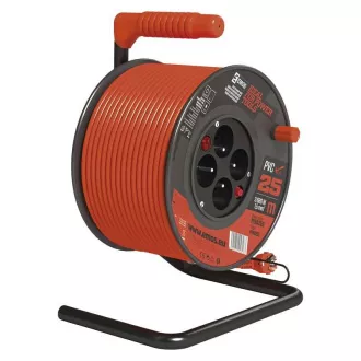 Przedłużacz bębnowy Emos - 4 gniazda, 25 m, 1,5 mm, PVC, IP20