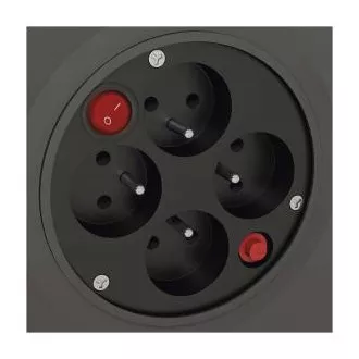 Przedłużacz bębnowy Emos - 4 gniazda, 25 m, 1,5 mm, PVC, IP20